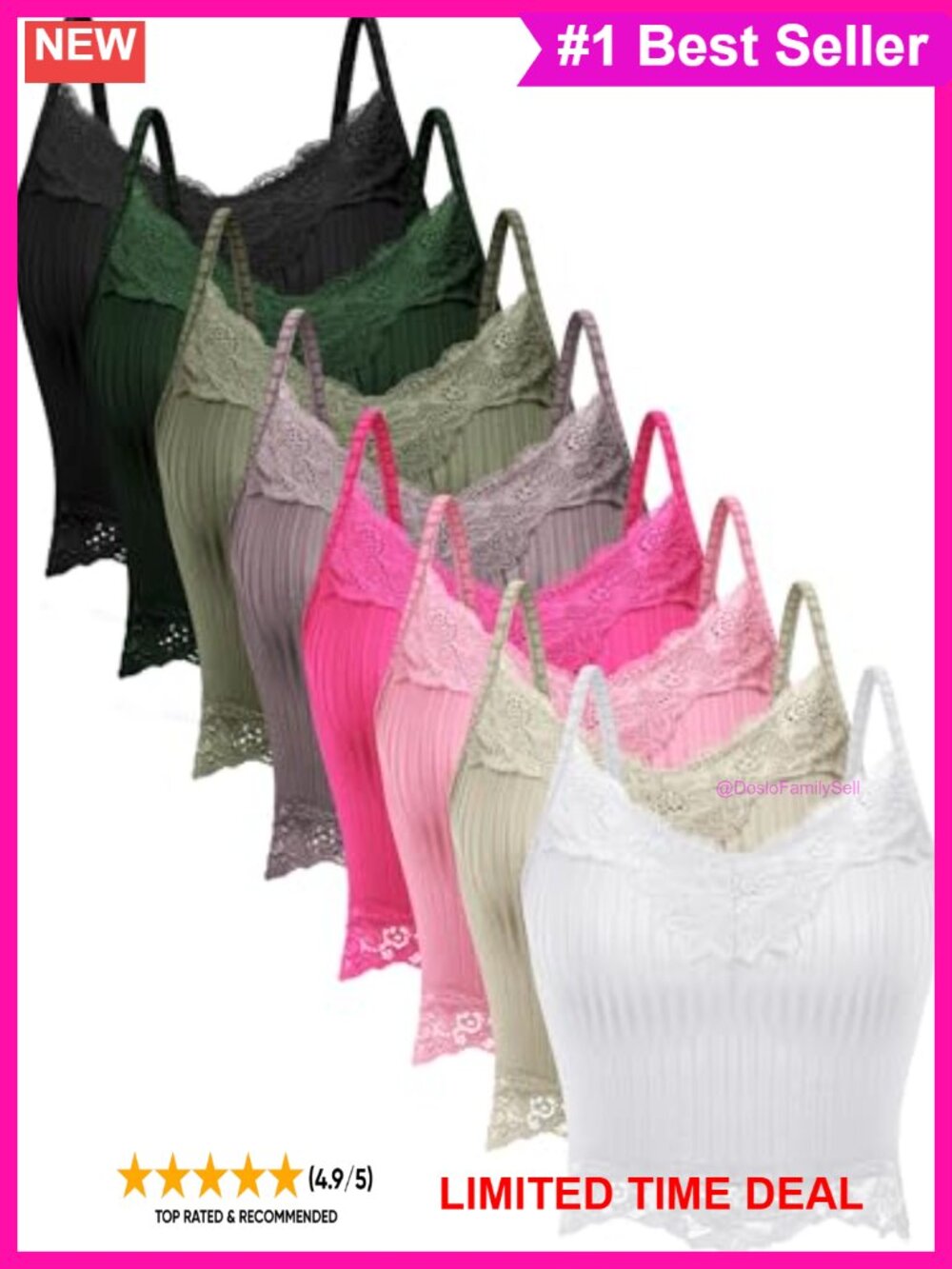 Lace Patchwork Crop Top Tank Cami Y2K Grunge Scoop Neck